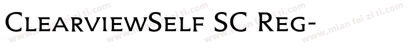 ClearviewSelf SC Reg字体转换